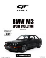 BMW M3 SPORT EVOLUTION BLACK II 1990 1/8 NEUHEIT