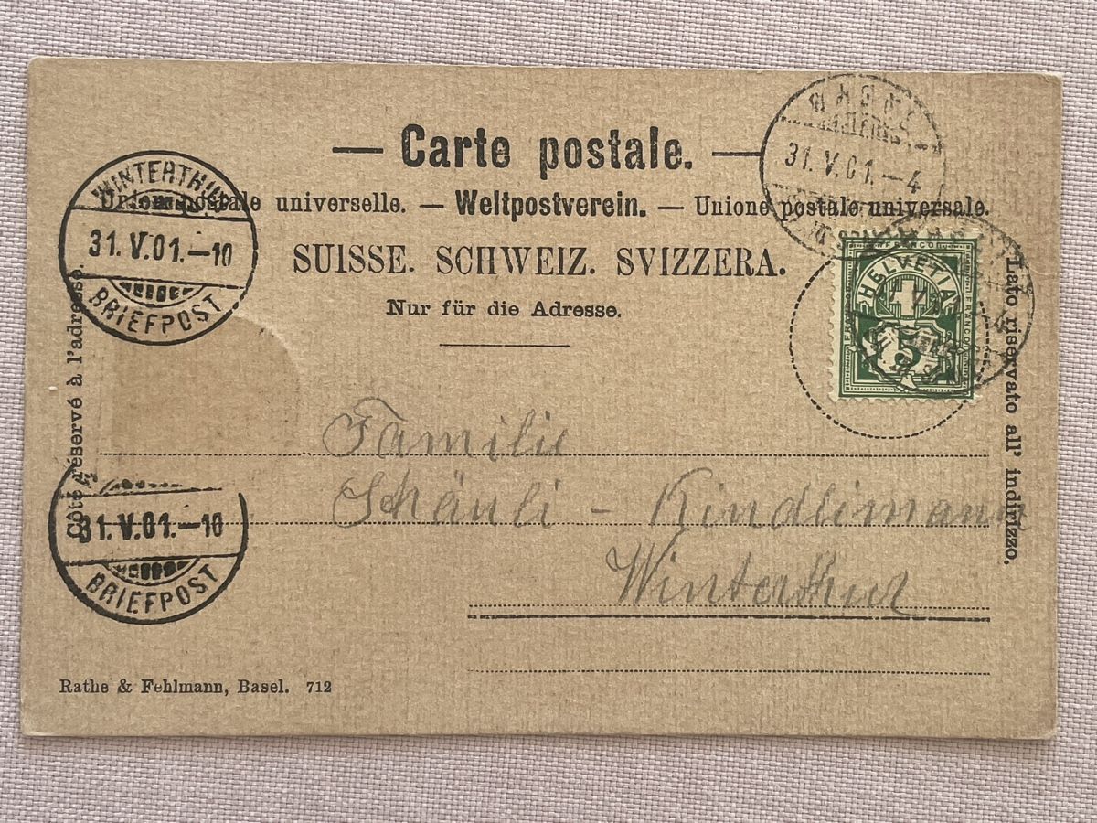 Cartoline postali: Ansichtskarte Basel Spalentor mit Wappen antik – Usato da Zollikofen venduto da zollo2 1
