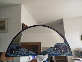 Bogen Spiegel Tiffany Stil Glasmalerei mit Fassung 78cm