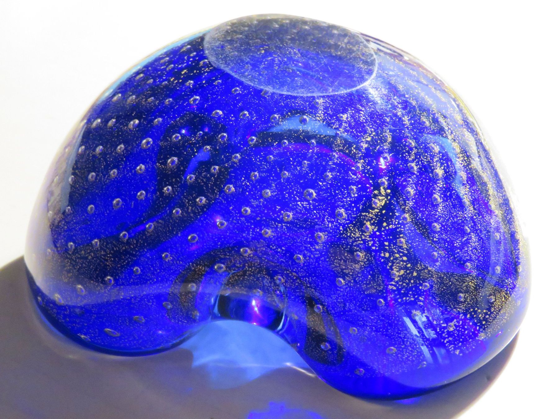 Murano Schalen: MURANO Glas kobaltblaue Schale, um 1950-60 – Gebraucht aus Oberriet SG von ganesh435 6