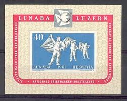 1951 LUNABA Block ungebraucht