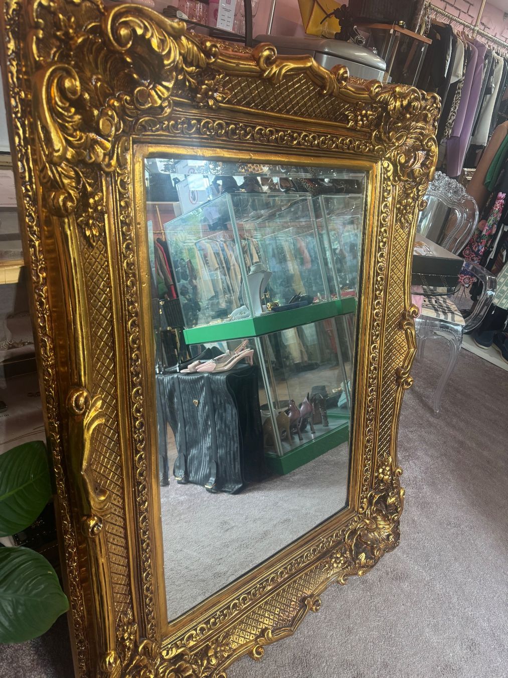 Spiegel: grosser Spiegel in gold – Gebraucht aus Zürich von SecondhandZurich