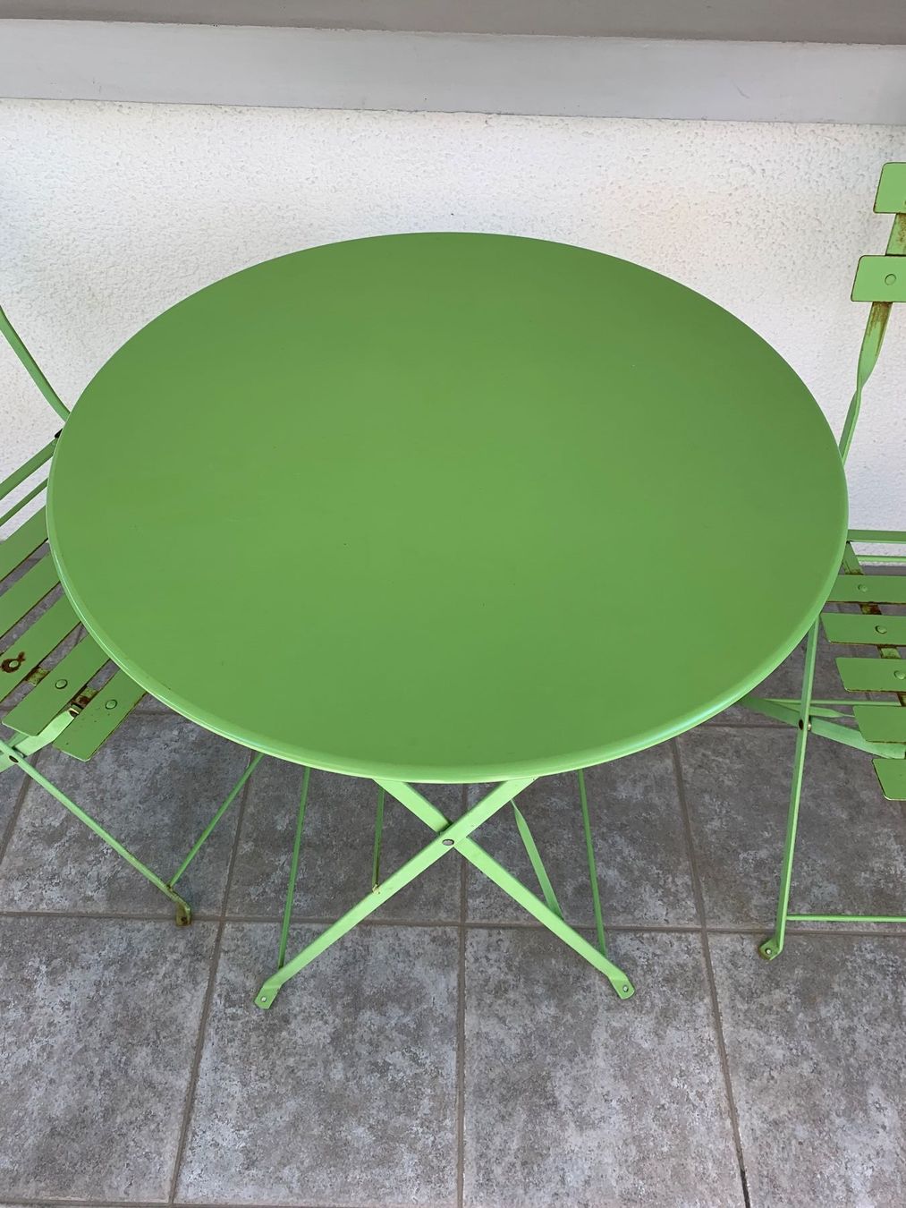 Tischset: Gartentischset, mit zwei Stühlen, klappbar – Gebraucht aus Watt von Gaskell 2