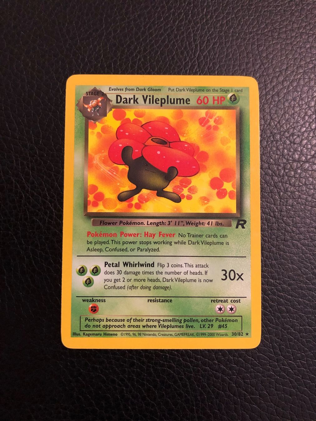 Pokémon Carte collezionabili: Team Rocket Dark Vileplume rare 30/82 Ab 1 – Usato da Paradiso venduto da Pkmn10