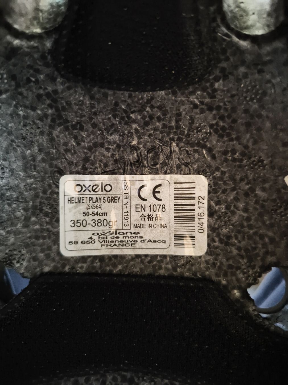 Oxelo Caschi: Oxelo Helmet Grey Size M Used Condition – Usato da Tramelan venduto da Gamoo 3