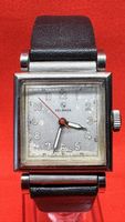 Herren Armbanduhr Helbros Handaufzug Quadratisch Stainless 