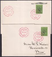 1943, W17L+W17R, Blockausschnitte von GENF: 1843-1943.