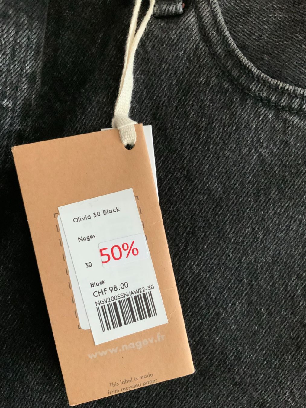 Jeans: nagev Jeans Hose Gr.30 – Neuf avec emballage d'origine à Wallisellen par AS.TZ. 6