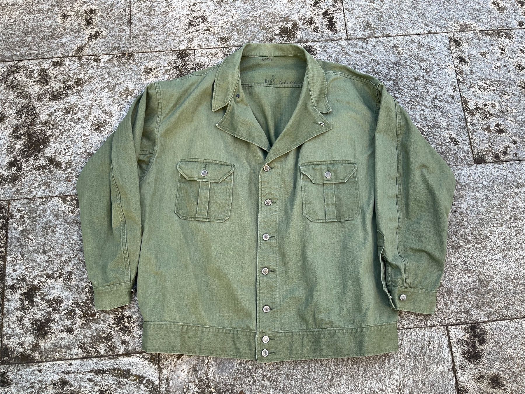 US Army Uniformen: HBT Jacke WW2 – Gebraucht aus Bottmingen von Puffsack