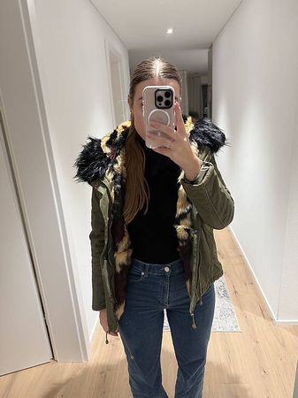 Winterjacke Damen grün