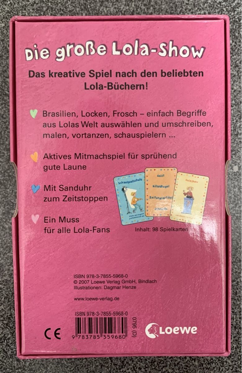 Spiele: Die grosse Lola-Show Spiel – Neu und originalverpackt aus Hünenberg See von spartakus02 2