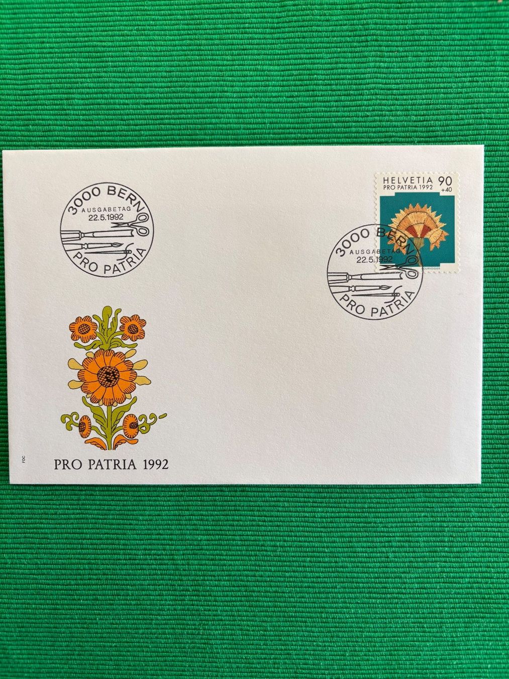 Tutti i francobolli: 1992 Volkskunst  aus  der   Schweiz – Usato da Horw venduto da Luki49 5