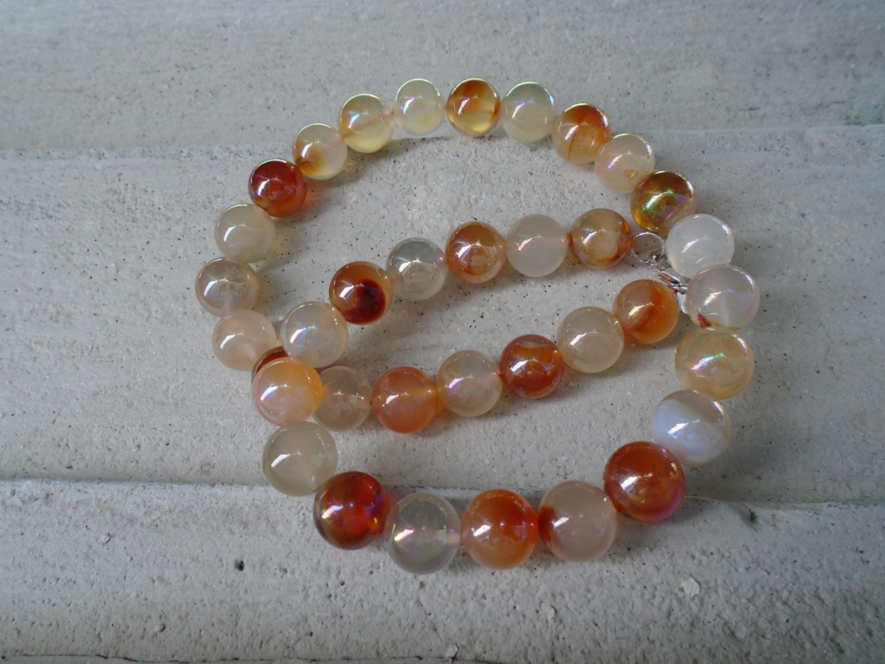 Catenine: Halskette -  Karneol,Mondstein,Achat. – Nuovo (secondo la descrizione) da Biberist venduto da tl-schmuck 1