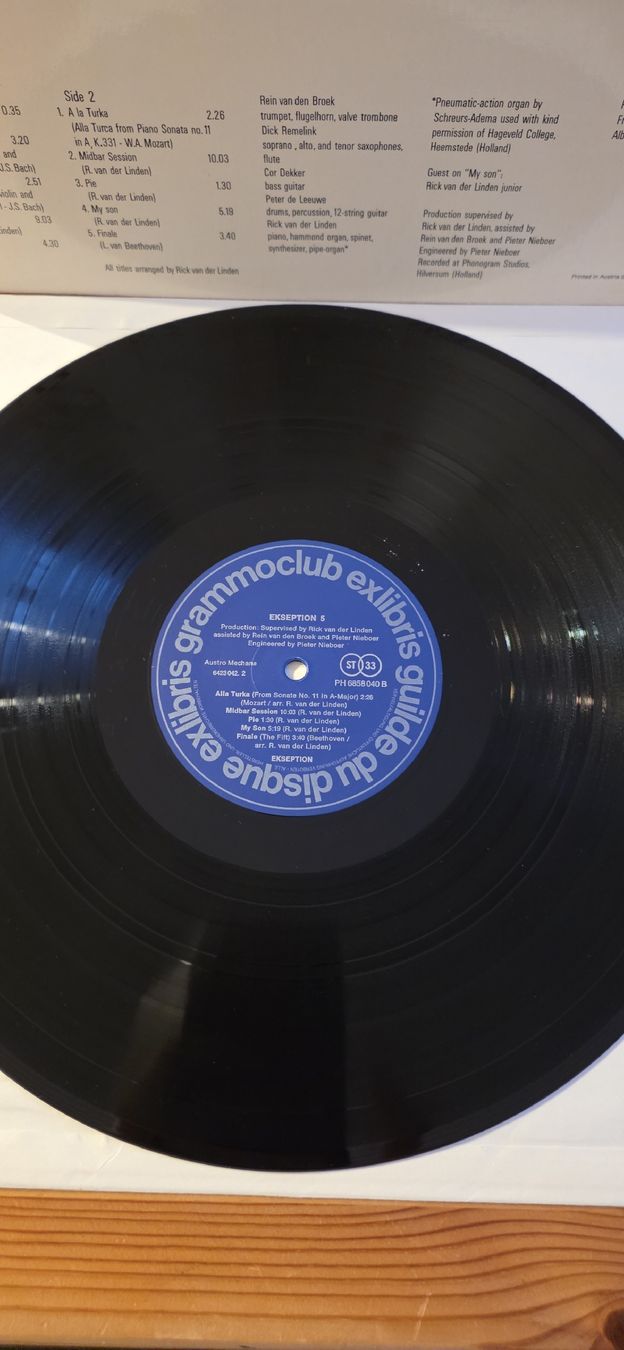 Dischi in vinile: Vinyle Ekseption 5 1972 Vg,Vg – Usato da Yvonand venduto da RF-VINYL 4