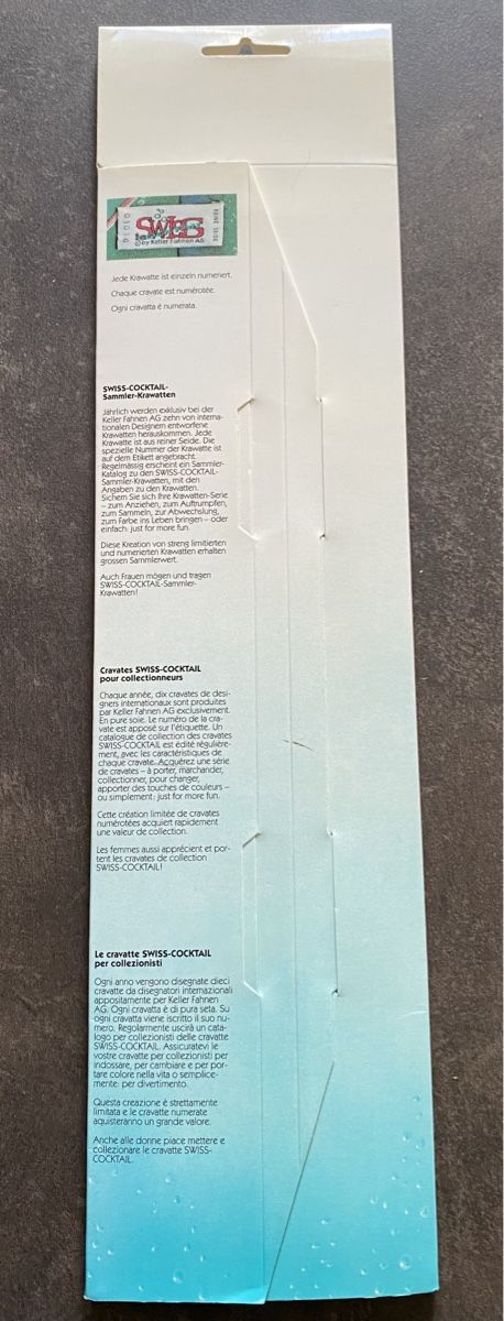 Cravatte: 12 Cravates - Swiss Cocktail Collection, édition limitée – Nuovo e nell'imballaggio originale da Collombey venduto da Cards07 4