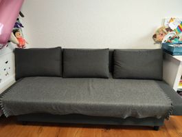 Ikea ÄLVDALEN 3er-Bettsofa Knisa dunkelgrau, Top Zustand!