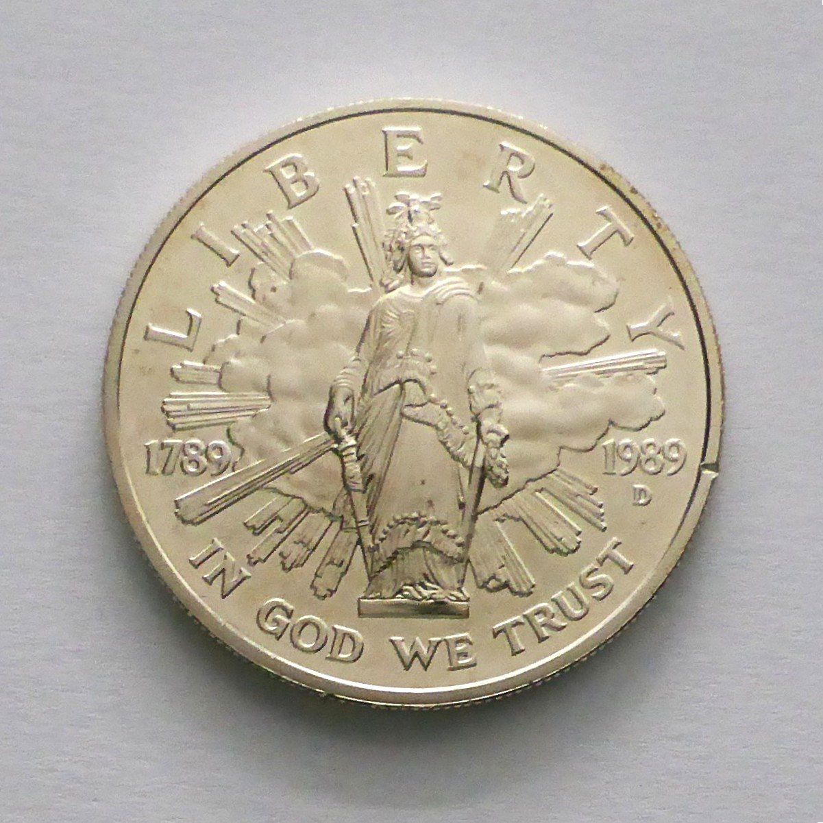 Alle Münzen: USA - "Commemorativ Silver Dollar" - 1$ 1989 – Neu (gemäss Beschreibung) aus Buochs von ema-coins 2