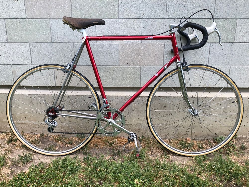 Roues Vintage Shimano 105 7 Vitesses Pour Vélo De Route - 700c, Jantes Clincher, Frein Sur Jante - Occasion