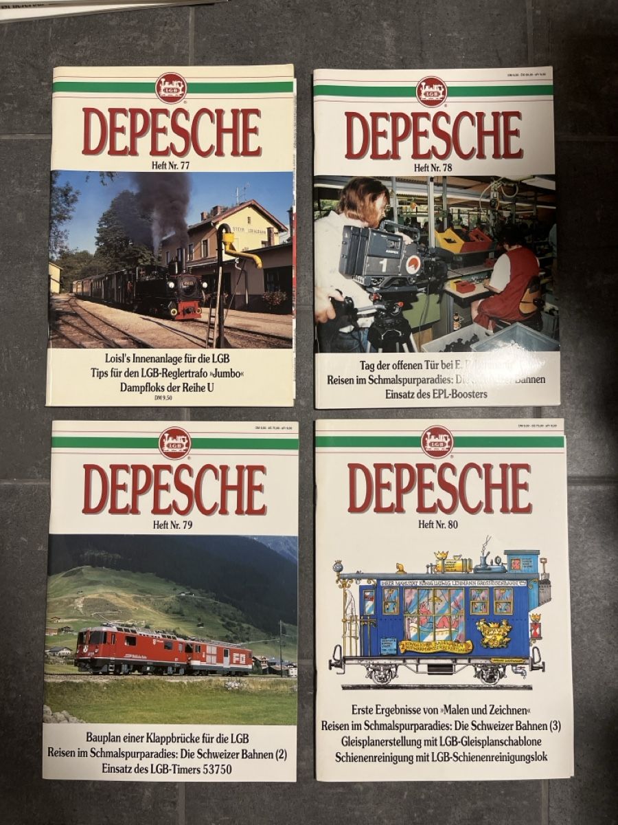 Riviste & Magazine: LGB DEPESCHE Ausgaben 77-80 – Usato da Brütten venduto da Aerox82
