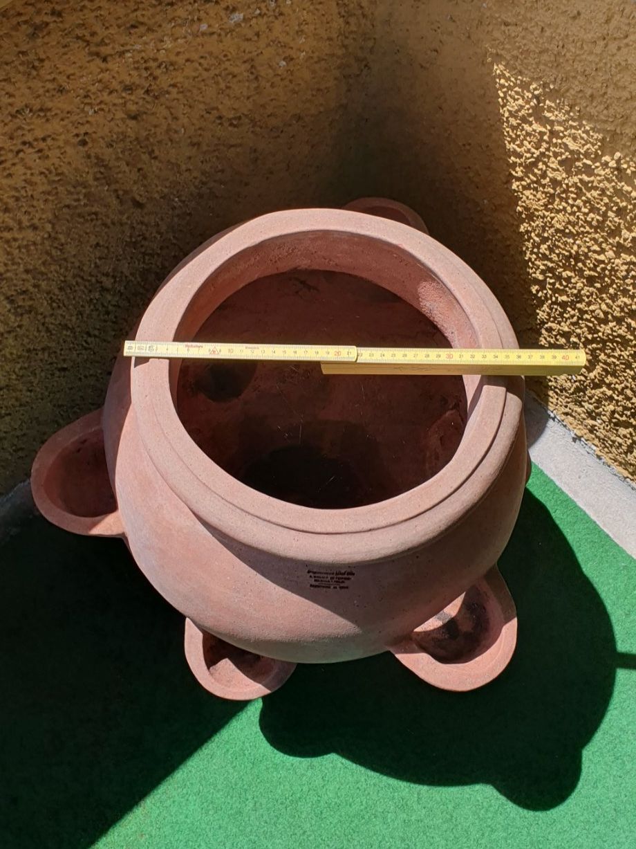 Vasi per fiori: Grosser Terracotta Erdbeertopf / Kräutertopf – Usato da Pfäffikon ZH venduto da BBVS-8330 1