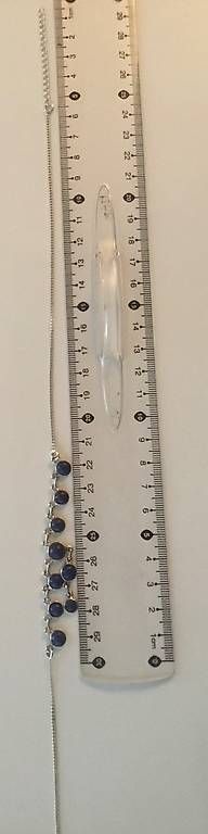 Altri gioielli: Set collana e braccialetto in argento con lapislazzuli – Usato da Tesserete venduto da La-Fleur-De-Cerisier 2