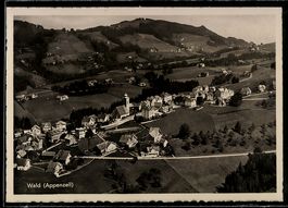 Wald /Appenzell, Luftaufnahme des Ortes 