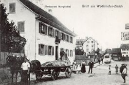 Zürich - WOLLISHOFEN   ZH  -  Restaurant MORGENTHAL  um 1908