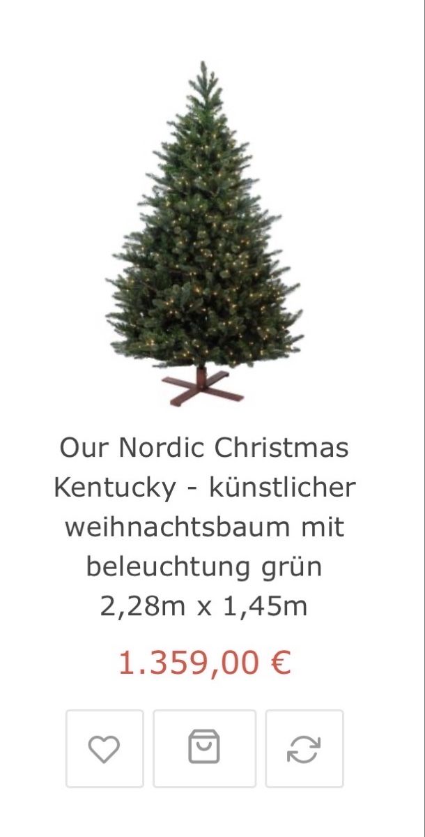 Alle Dekorationen: Künstlicher Weihnachtsbaum grün 2,28m – Gebraucht aus Freienbach von SwissTopDeals 2