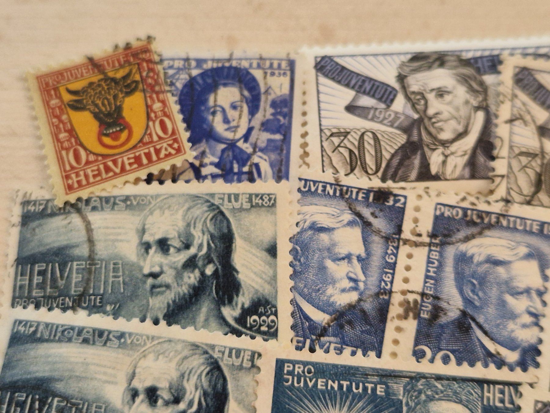 Alle Briefmarken: Ansammlung PJ, Top Kat, ab 1.- – Gebraucht aus Burgdorf von Glossy01 1