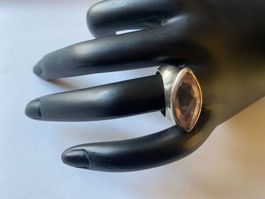 Ring Silber/Rosenquarz, Durchm. 54 (11)