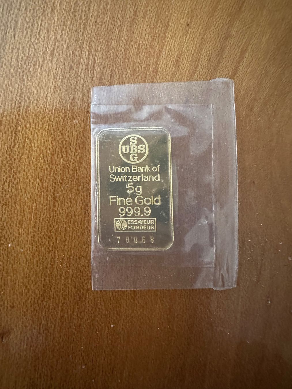 Métaux précieux: Lingot d'or 5 gramm UBS – Neuf (Voir description) à Pringy par Toyotafj 1