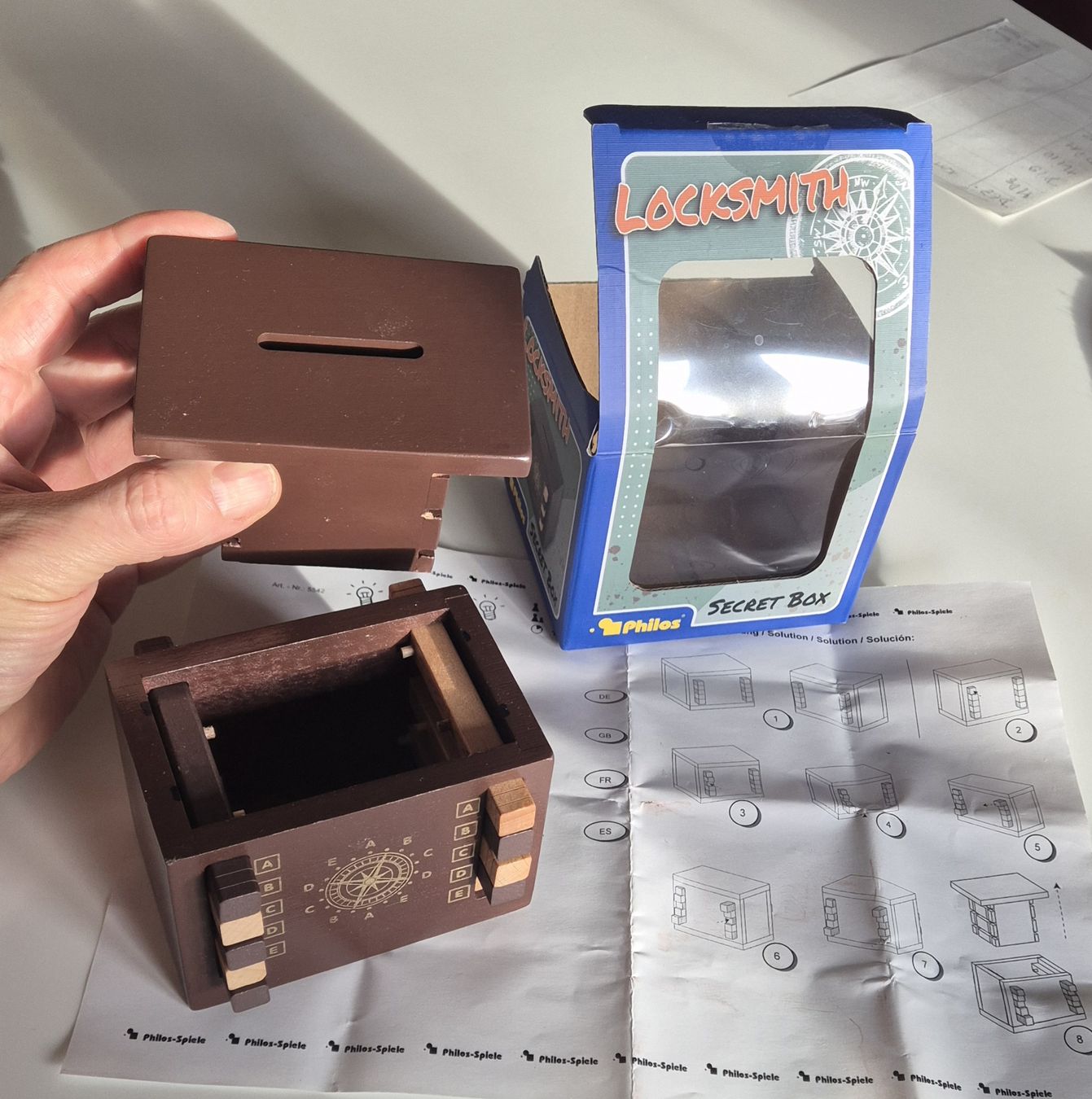 Giocattoli: Rätselbox - Puzzle Box mit Geheimfach – Nuovo (secondo la descrizione) da Winterthur venduto da Activ-since-2006