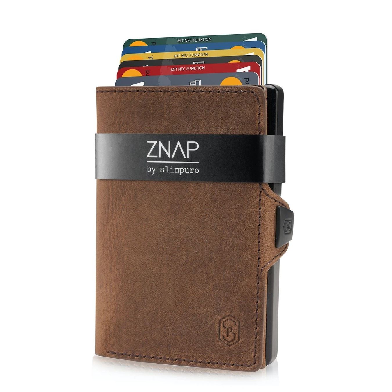 Sonstige Kleidung & Accessoires: ZNAP 12 - mini Wallet Vintageleder Braun – Neu und originalverpackt aus Wettingen von Swala