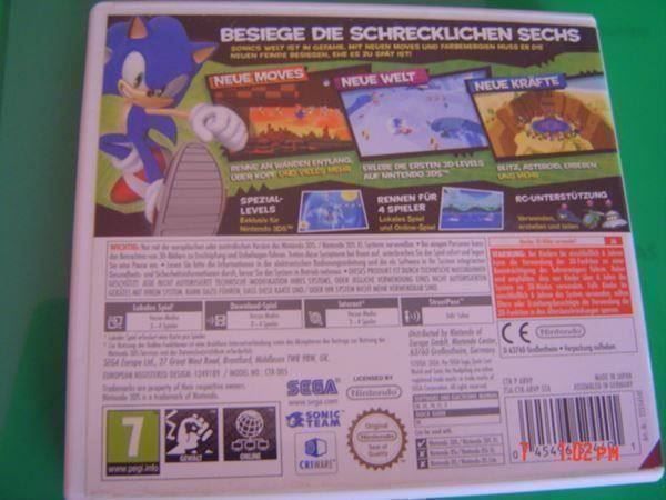 Nintendo Spiele: Sonic Lost World - Nintendo 3DS – Gebraucht aus Pambio Noranco von Pol69 1