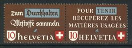1942, Altstoffverwertung, Paar waagrecht d/f **