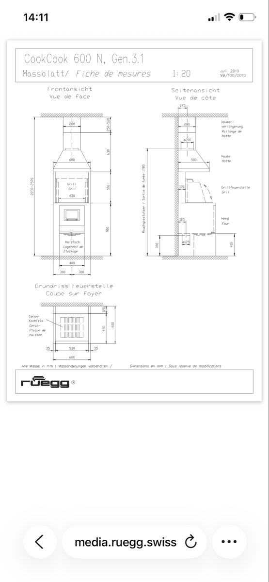 Schwedenöfen: Foyer de cuisson Cook Cook – Gebraucht aus Marly von dom_y825 3