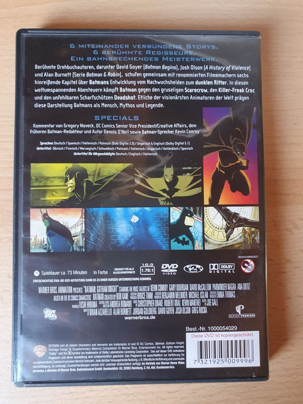 Alle DVDs: DVD Batman Gotham Knight – Gebraucht aus St. Margarethen TG von Schachmatt 1