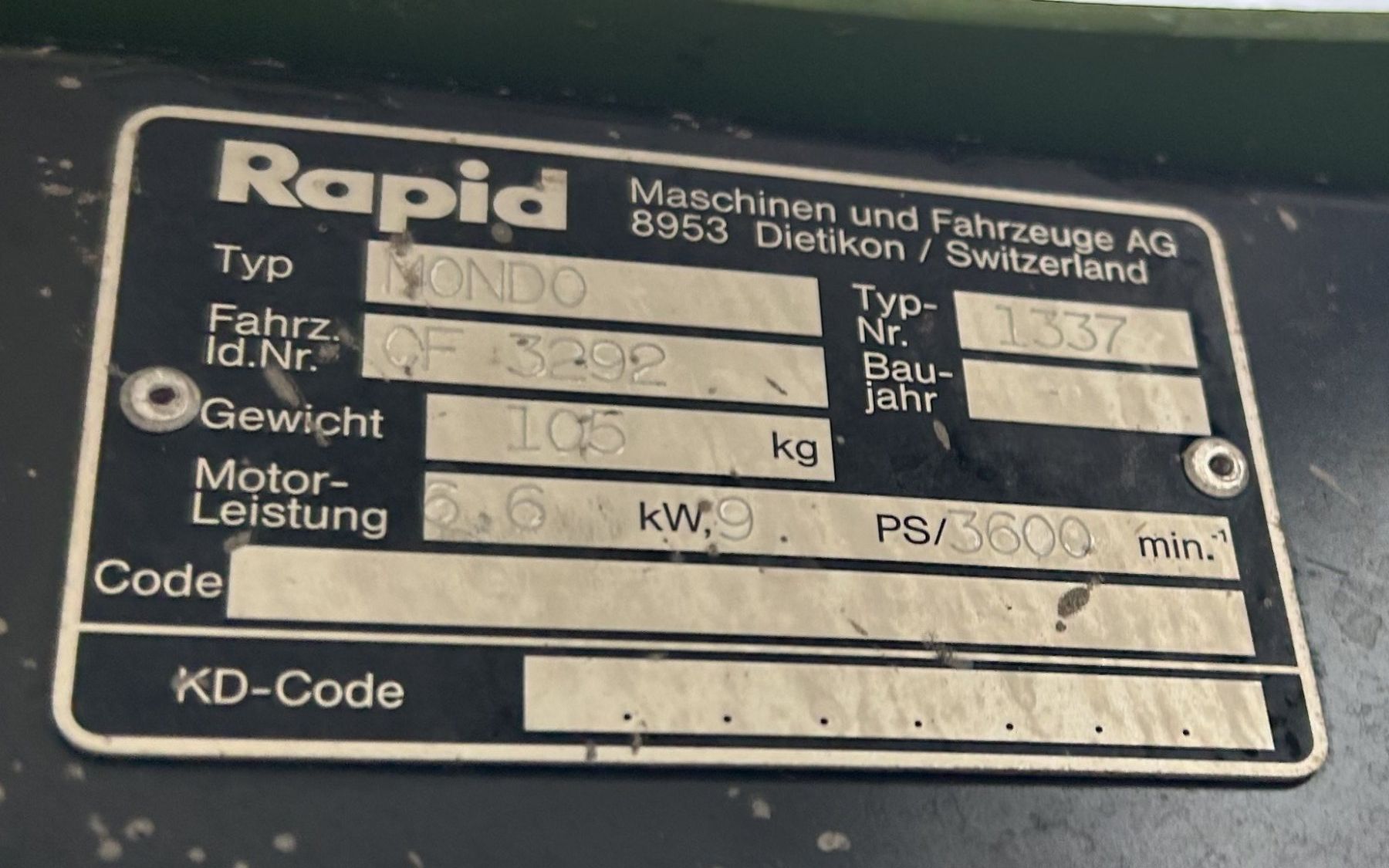 Rapid Tutte le macchine: Rapid Mondo mit Mulcher – Usato da Cazis venduto da la-torre-work-snc 7