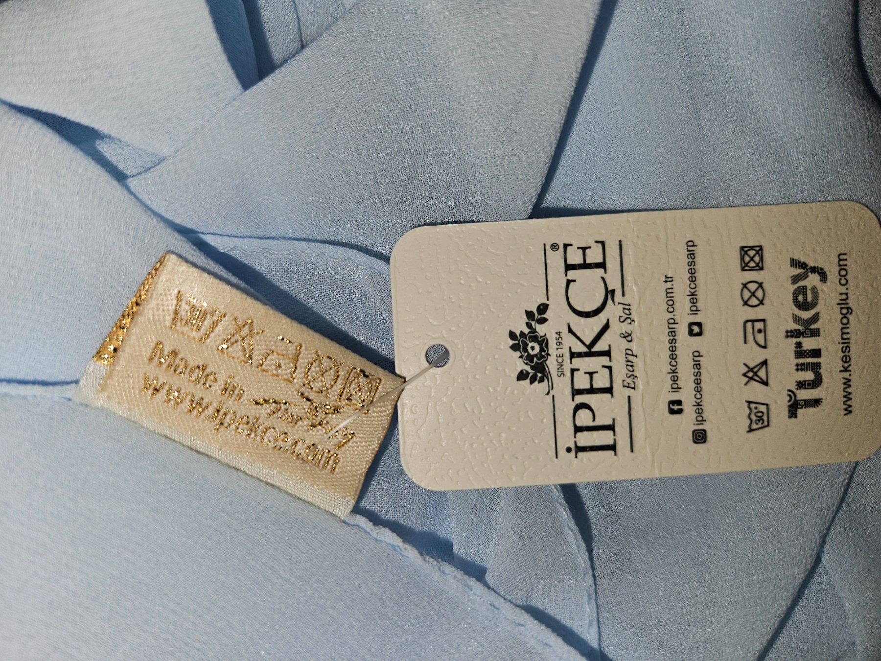 Foulard & Sciarpe: Stola in hellem hellblau ca. 70 x 170 cm – Nuovo (secondo la descrizione) da Schüpfen venduto da SANNYLI31 3