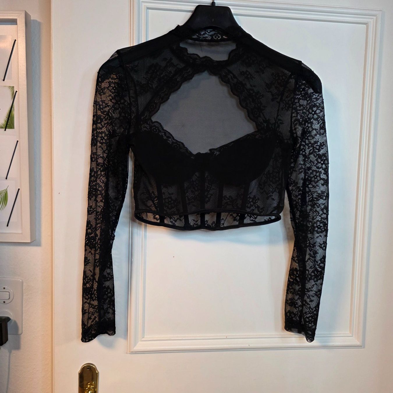 Blusen: Spitzenbluse Damen S Schwarz Transparent Elegant – Gebraucht aus Wald ZH von CapLux 5