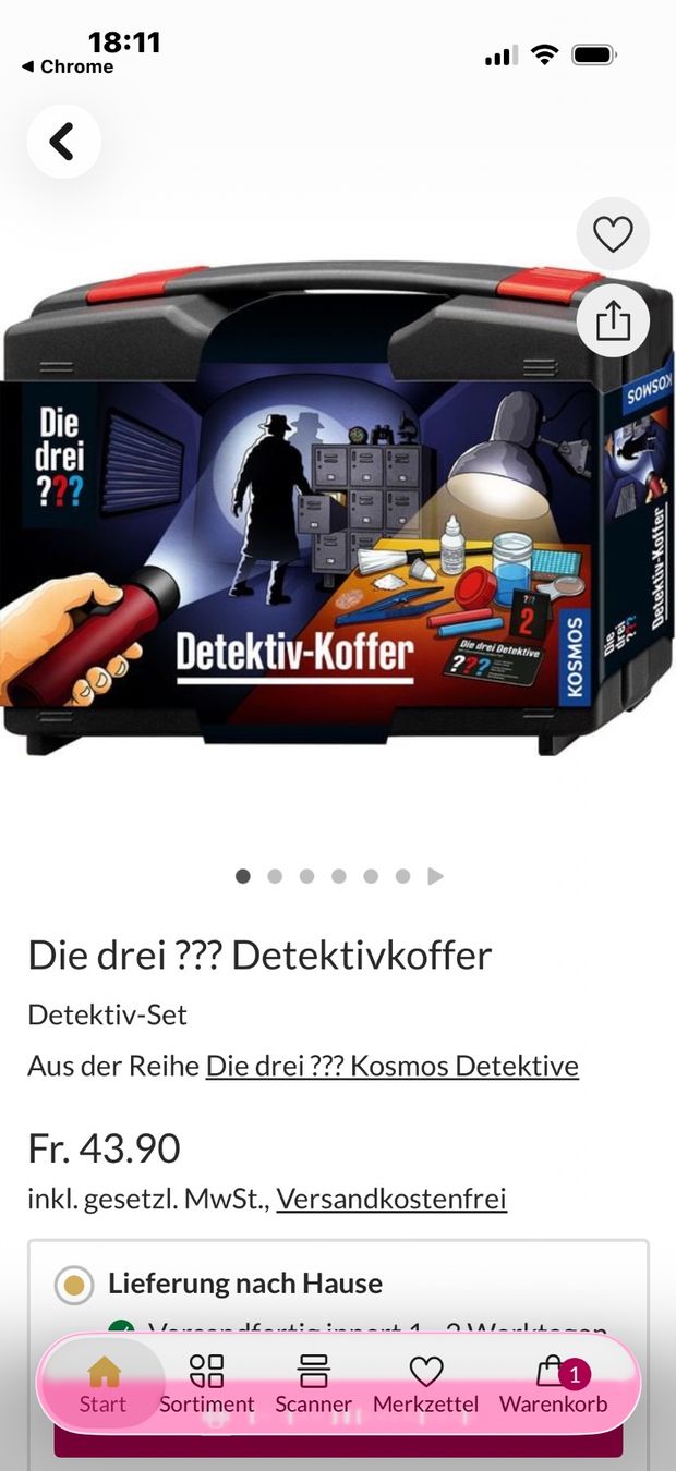 Kosmos Giochi: Die drei ??? Detektiv Koffer – Nuovo e nell'imballaggio originale da Ebikon venduto da Jascha0 5