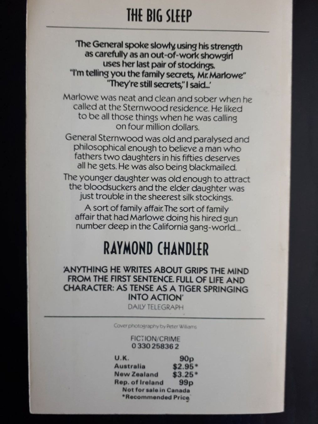 Bücher: The Big Sleep  Raymond Chandler – Gebraucht aus Basel von Alacant 2