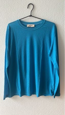 MOS MOSH Damenpullover, Grösse L, Türkis-Blau, Glitzer!