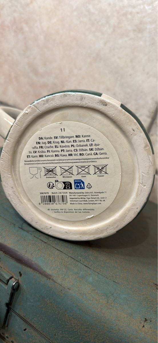Caraffe: Wasserkrug Handbemalt Dänemark – Nuovo (secondo la descrizione) da Schaffhausen venduto da Ibag 2