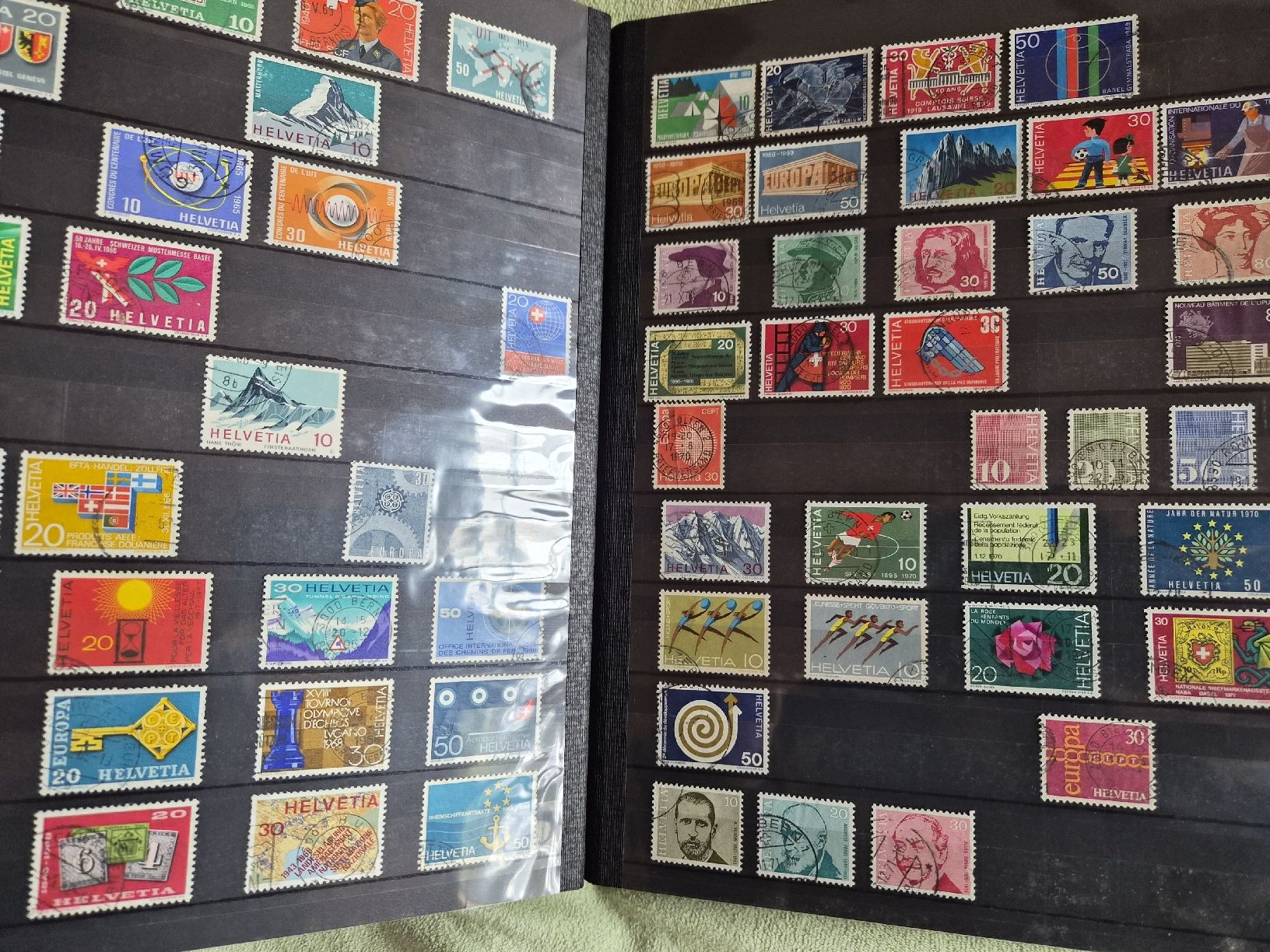 Alben: Briefmarkensammlung Schweiz, Album! – Gebraucht aus Welschenrohr von Fenn-60 3