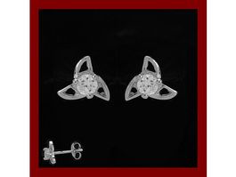 Ohrstecker Silber 925 mit Zirkonias