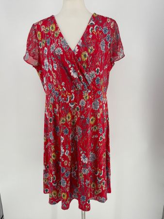 Kleid mit Blumenmuster Gr. 44/46 von Armand Thiery