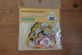 Süsse Flake Sticker Sanrio - Pompompurin Onigiri