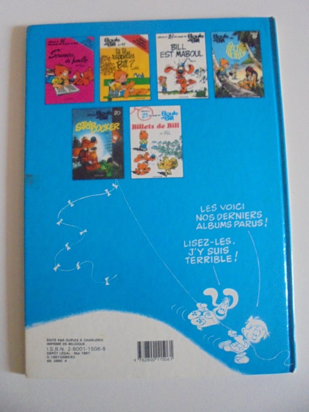Fumetti: Boule et Bill " 21) billets de Bill " Dargaud E.O 1987 – Usato da Eclépens venduto da Consuelo 1
