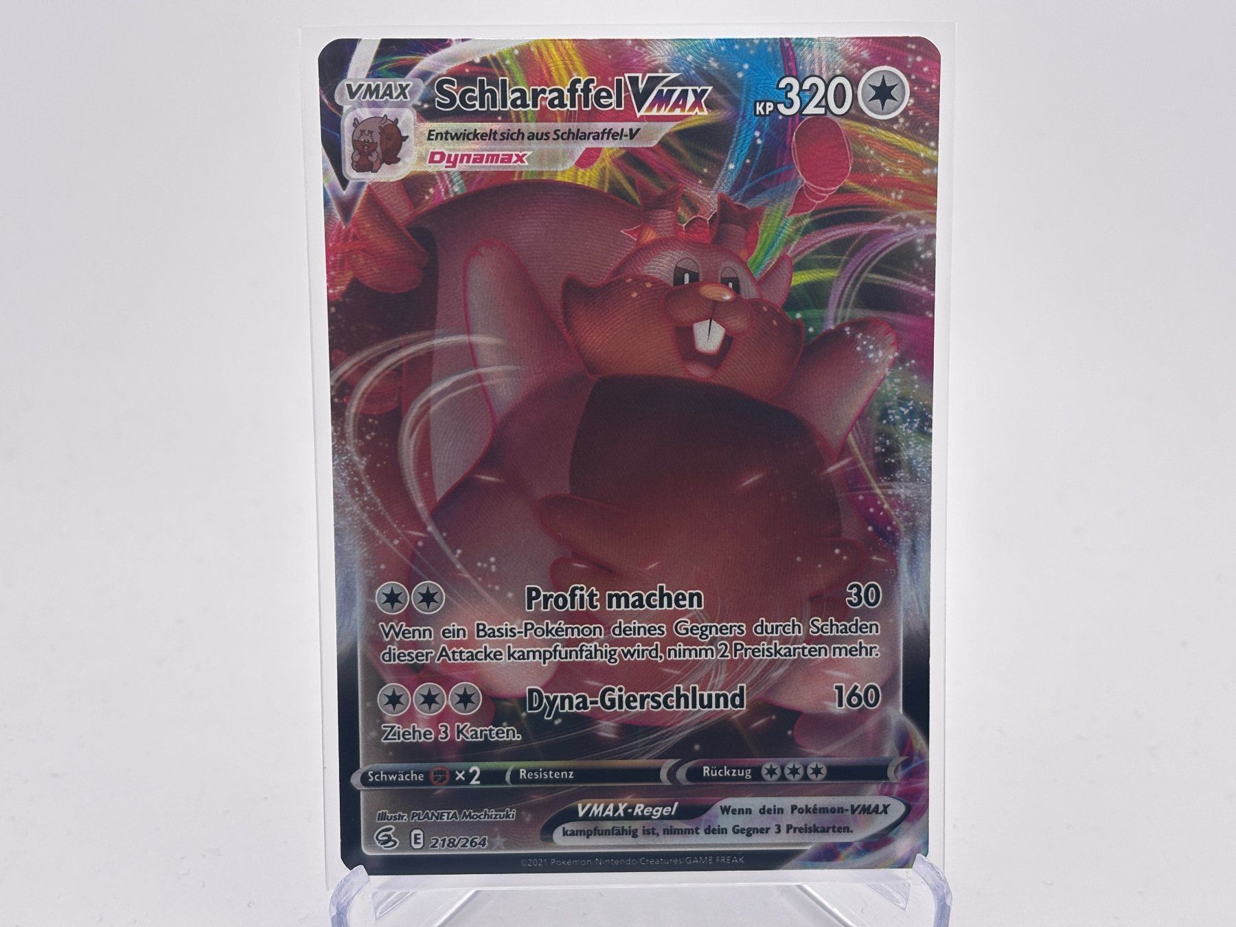 Pokémon Carte collezionabili: Fusionsangriff - Schlaraffel VMAX  (FST 218) - DE – Nuovo (secondo la descrizione) da Allschwil venduto da Bullach